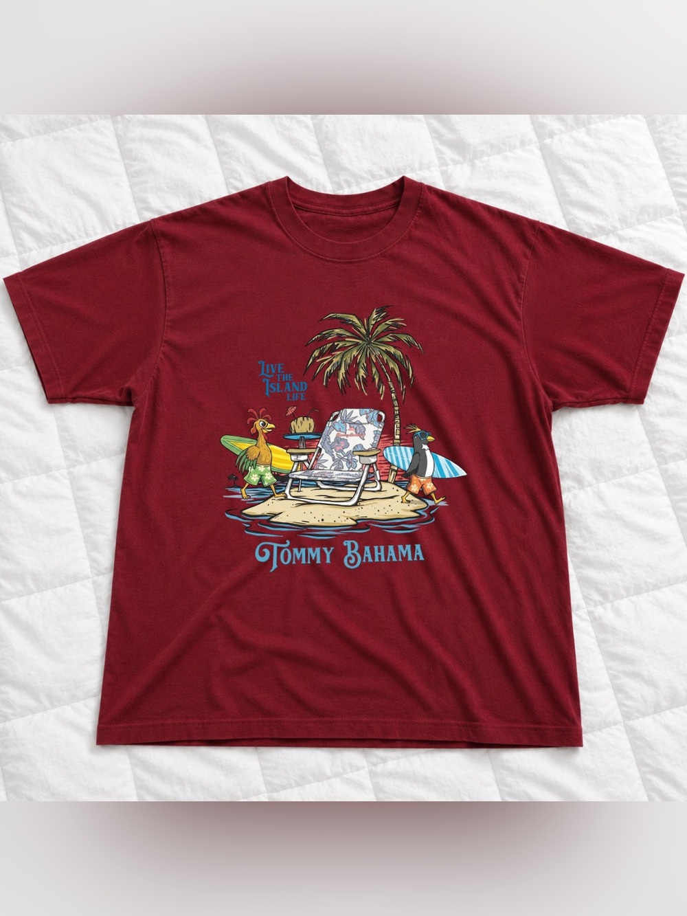 Men's Tom my Bahama T-Shirt Size Chart - Unisex Vintage For Summer
